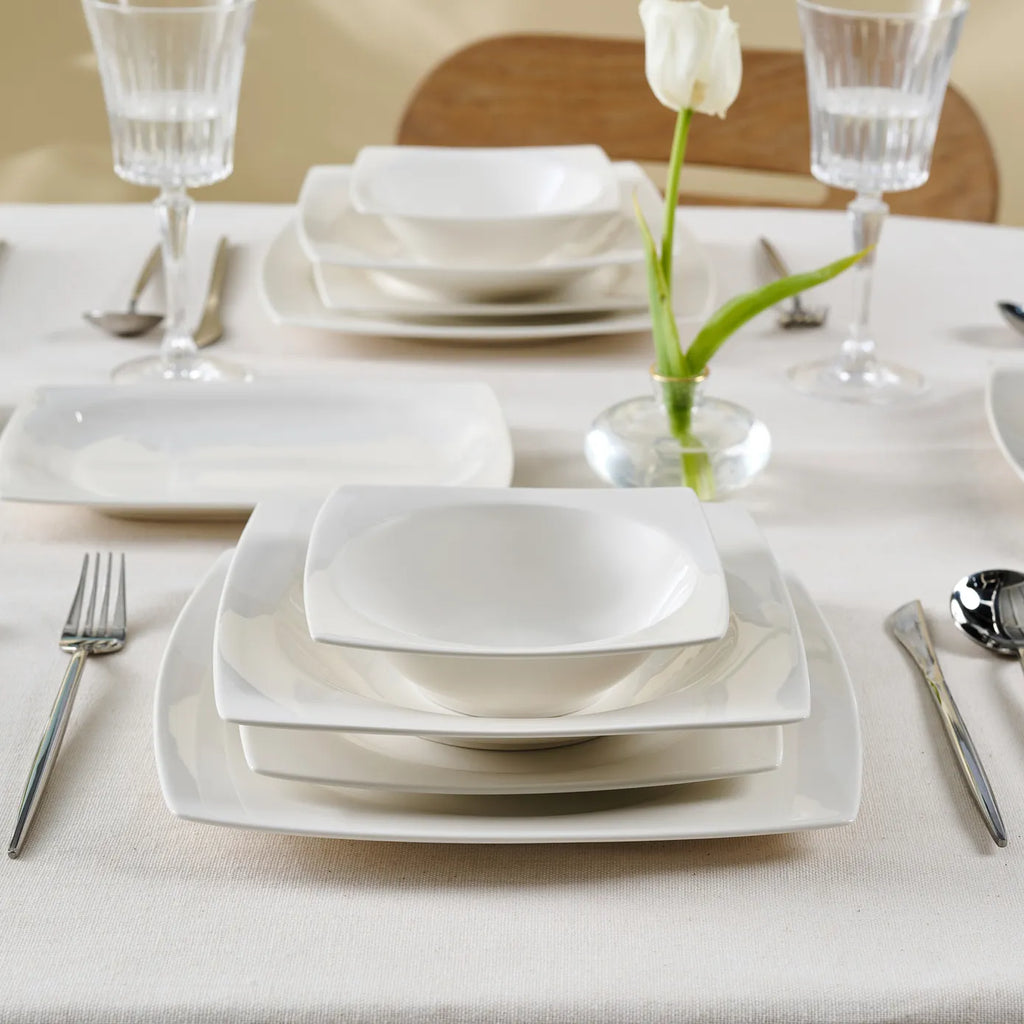 Service de table Karaca Jamie White pour 12 personnes, 52 pièces