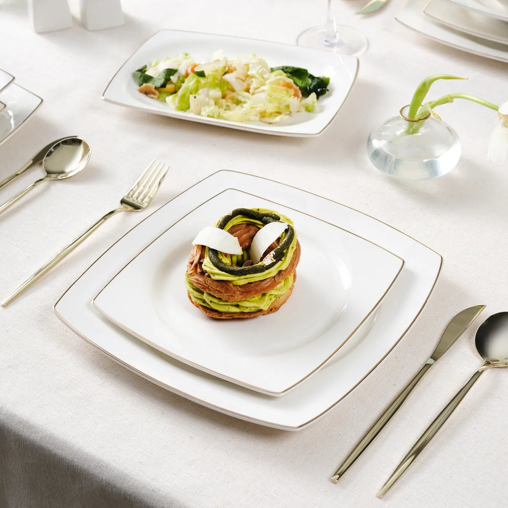 Service de table Karaca Vesta pour 12 personnes, 52 pièces, or
