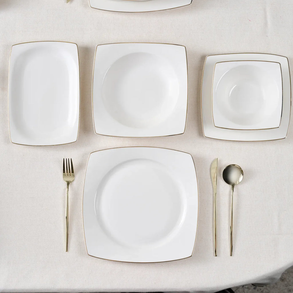 Service de table Karaca Vesta pour 12 personnes, 52 pièces, or