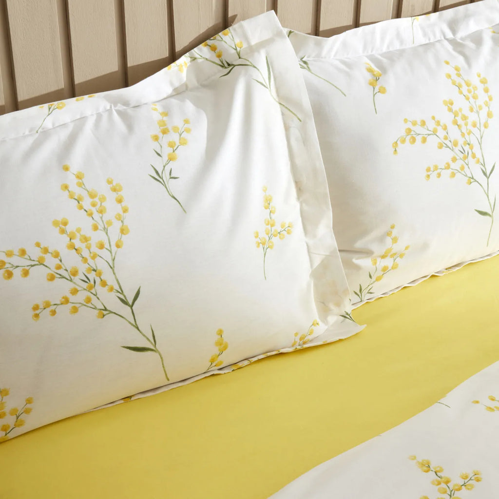 Ensemble de literie Karaca Home Loretta 100% Coton pour lit double, Jaune