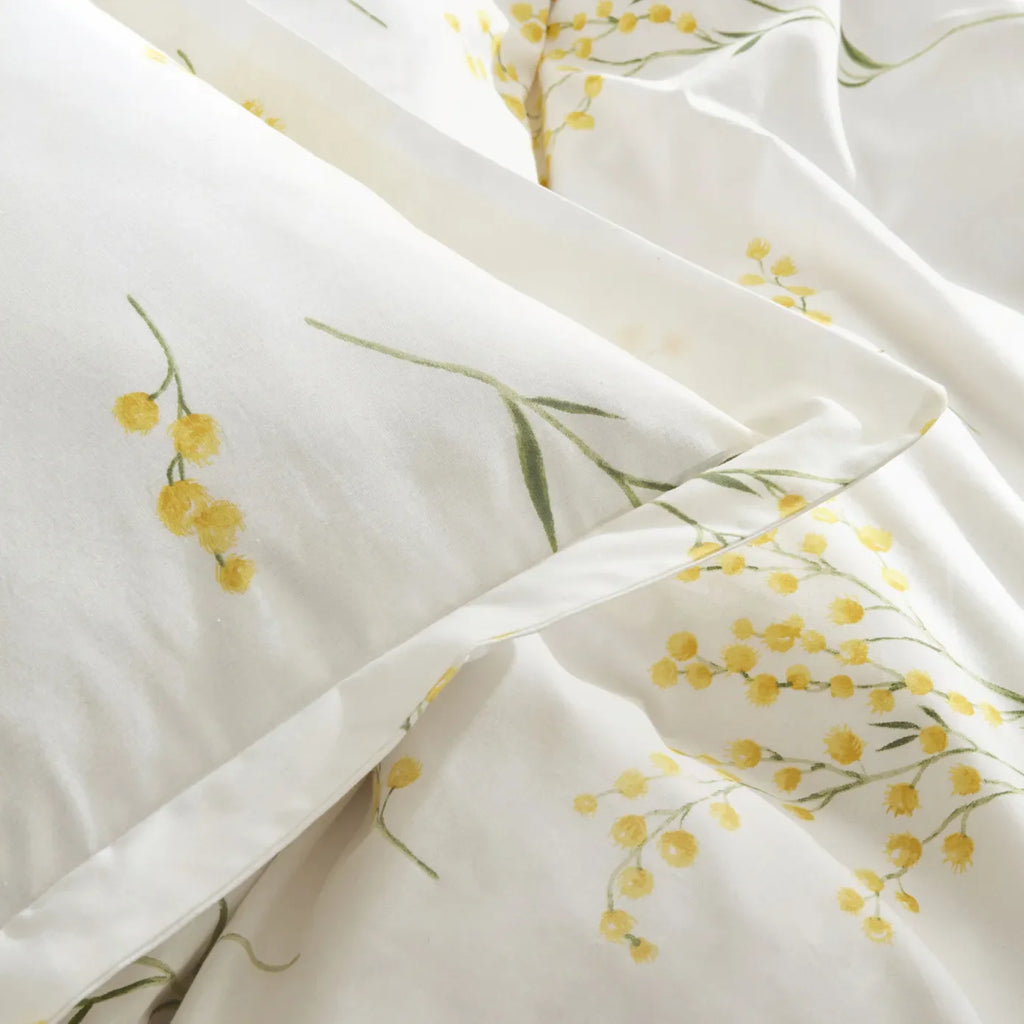 Ensemble de literie Karaca Home Loretta 100% Coton pour lit double, Jaune