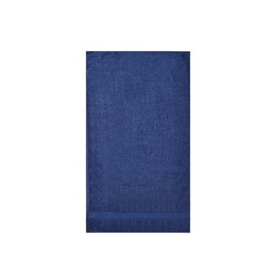 Karaca Joey Serviette de Bain en Coton Égyptien, Bleu Marine, 100x150 cm
