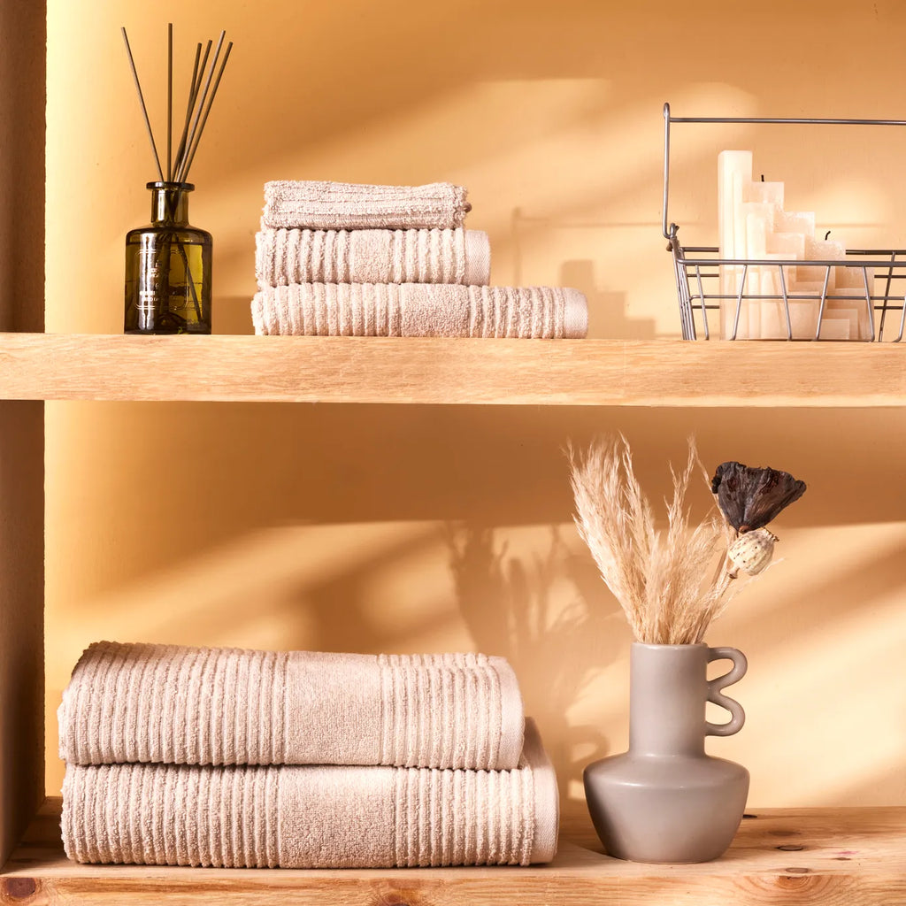 Karaca Rachel Supreme Serviette de Bain, Beige, 100x150 cm