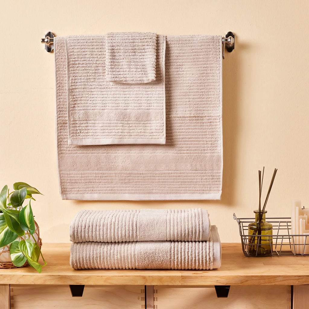 Karaca Rachel Supreme Serviette de Bain, Beige, 100x150 cm