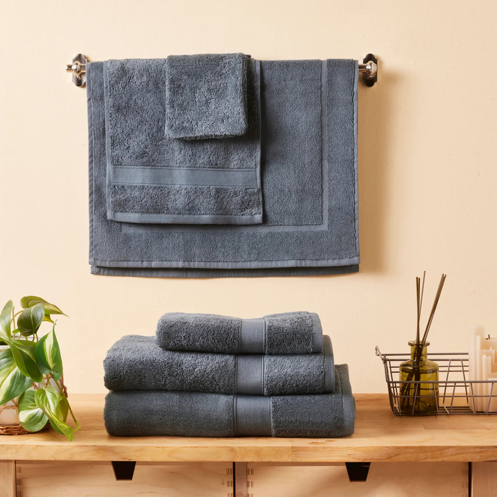 Karaca Home Joey Serviette de Douche en Coton Égyptien, 70 cm x 140 cm, Teal