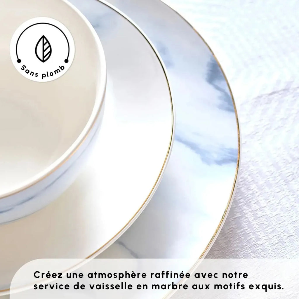 Service de table Karaca Ria New pour 12 personnes, 39 pièces, gris