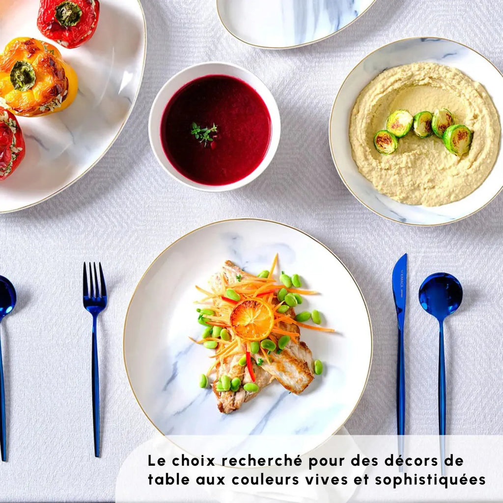 Service de table Karaca Ria New pour 12 personnes, 39 pièces, gris