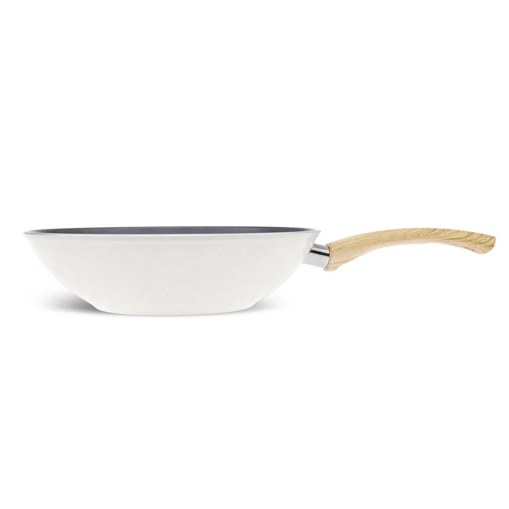 Karaca Swiss Crystal 28 Cm Wok Poêle, Crème