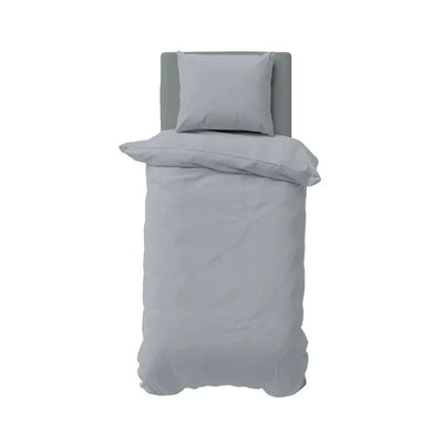 Parure de couette Nautica Solid Gris pour une personne, 135x200 cm, 80x80 cm