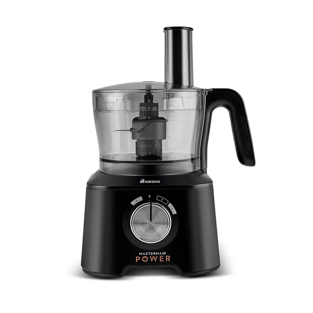 Robot Culinaire Karaca Mastermaid Power Max 11 en 1, Noir Mat Argent, 2500 W