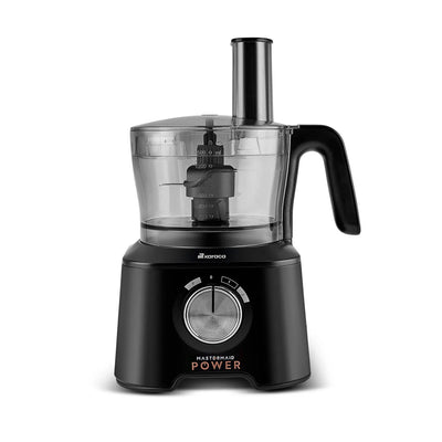 Robot Culinaire Karaca Mastermaid Power Max 11 en 1, Noir Mat Argent, 2500 W