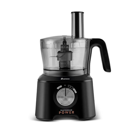 Robot Culinaire Karaca Mastermaid Power Max 11 en 1, Noir Mat Argent, 2500 W