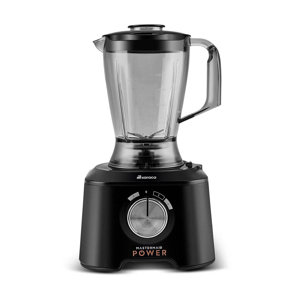 Robot Culinaire Karaca Mastermaid Power Max 11 en 1, Noir Mat Argent, 2500 W
