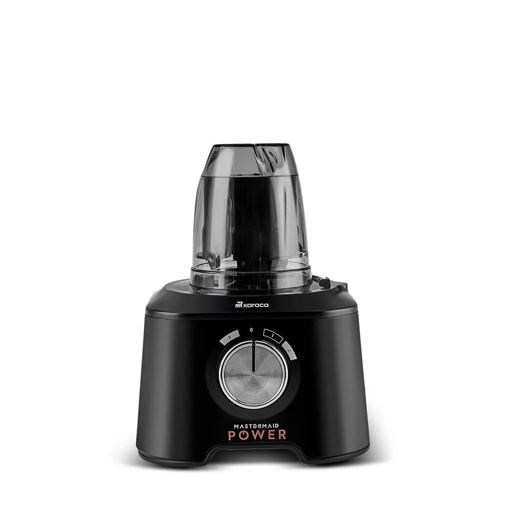Robot Culinaire Karaca Mastermaid Power Max 11 en 1, Noir Mat Argent, 2500 W