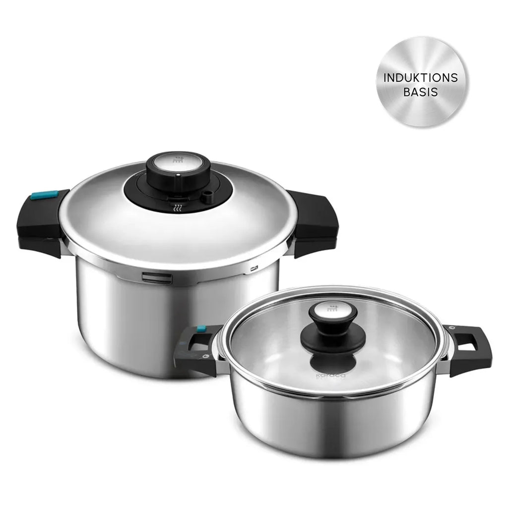 Ensemble d'autocuiseurs Karaca Quick and Safe 4+6 L