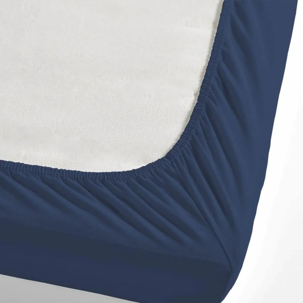 Nautica Jersey Drap-housse, Bleu marine, 140x200 cm