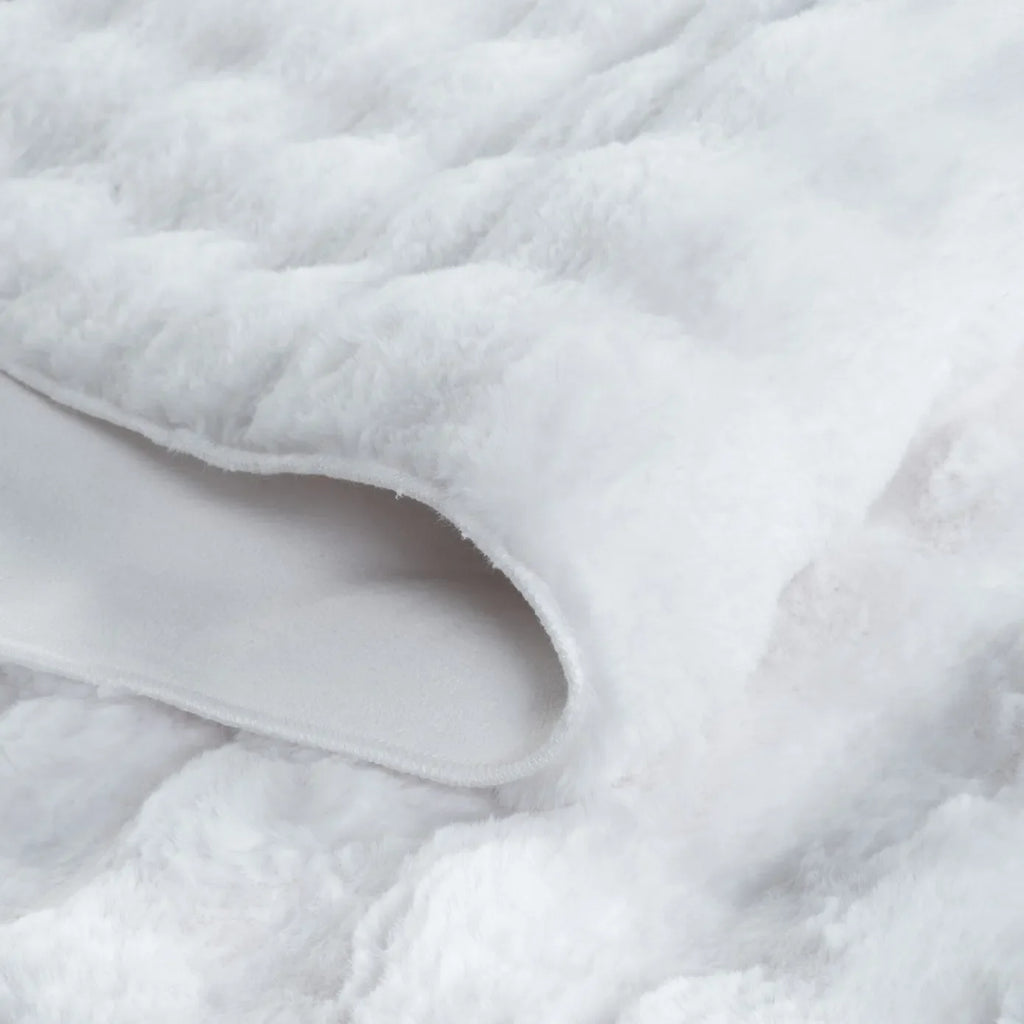 Kaşmir Halı 7/24 Cosy Premium Bubble Blanc Ovale 80x150 cm