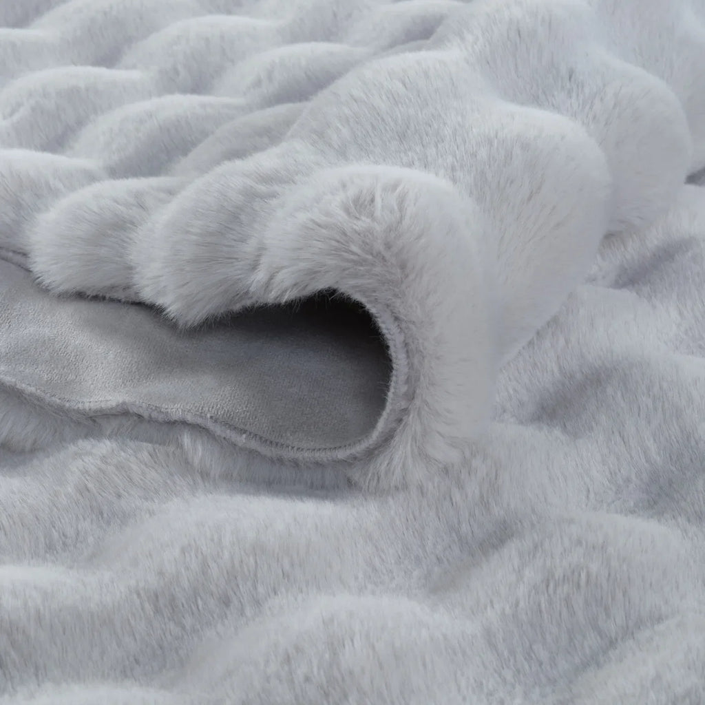 Kaşmir Halı Cosy Premium Bubble Gris clair Ovale, 100x150 cm