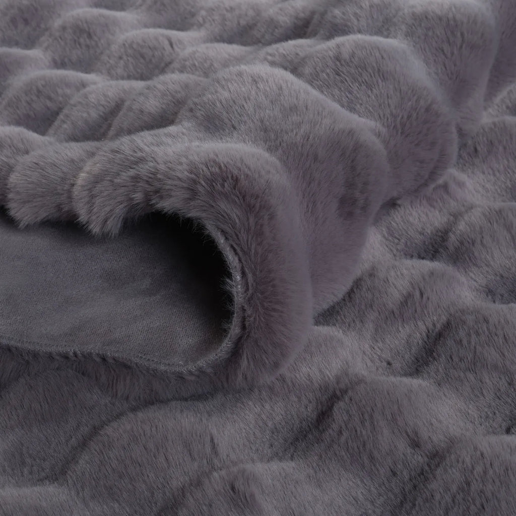 Kaşmir Halı 7/24 Cosy Premium Bubble Anthracite Ovale 80x150 cm