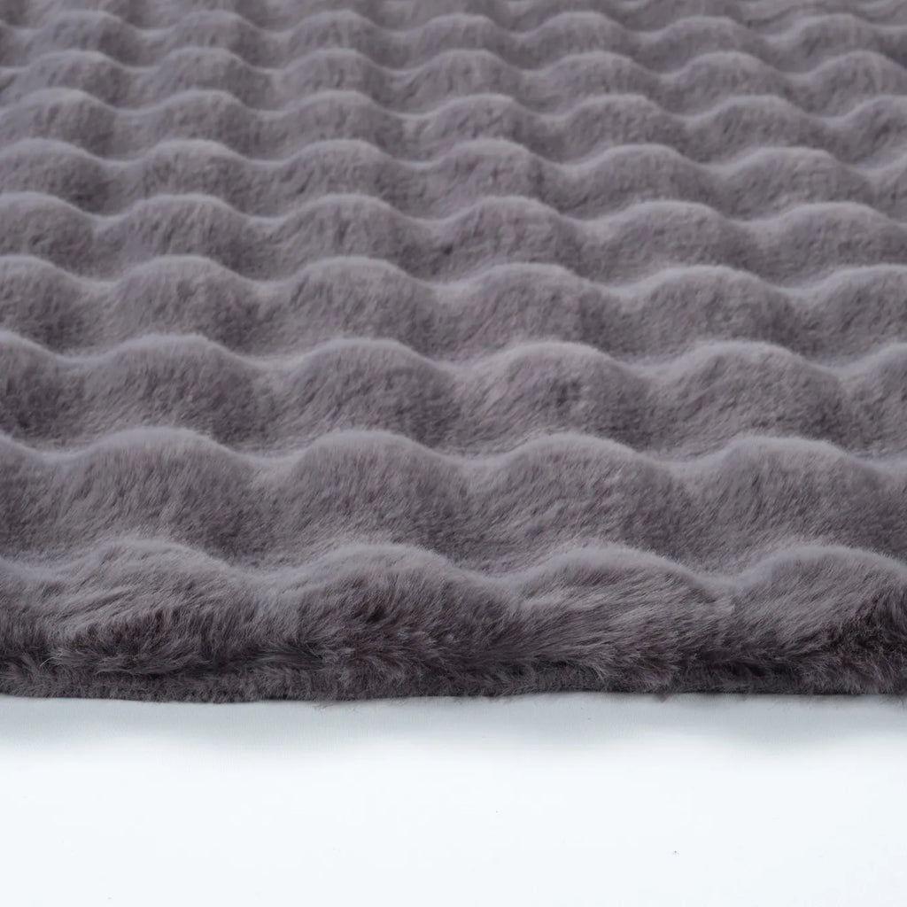 Kaşmir Halı Cosy Premium Bubble Anthracite Ovale 100x150 cm