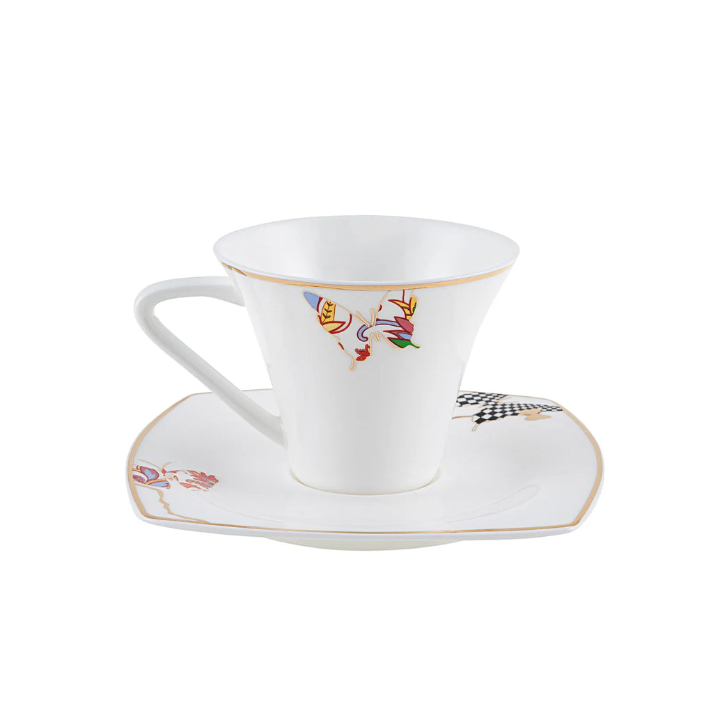 Service Petit Déjeuner Karaca Fine Pearl Unique, 26 pièces carrées/rectangulaires