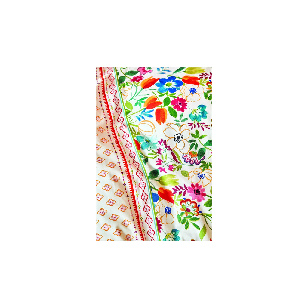 Parure de lit Karaca Home Parlin 100% coton, pour lit double, fuchsia
