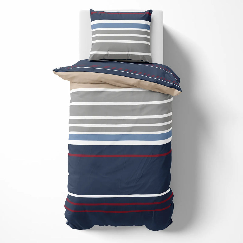 Nautica Bradford Housse de Couette Double, 200x200, 2x80x80
