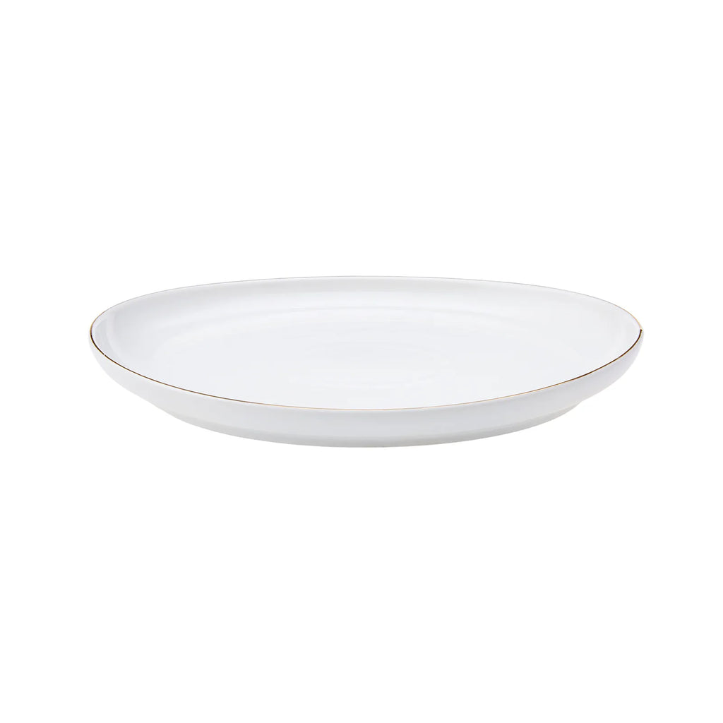 Karaca Red Carpet Collection Service de table en porcelaine Streamline Hole pour 12 personnes, 59 pièces, doré