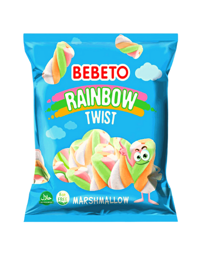 Bebeto Rainbow Twist Marshmallow Halal 250g