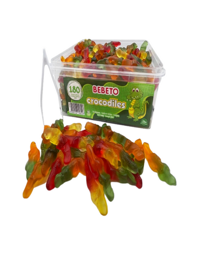 BEBETO Bonbon Gélifié Halal Crocodile Lisse 1080g