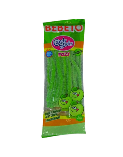 Bebeto Wacky Sticks Crazy Apple Bonbon Gélifié Halal 180g