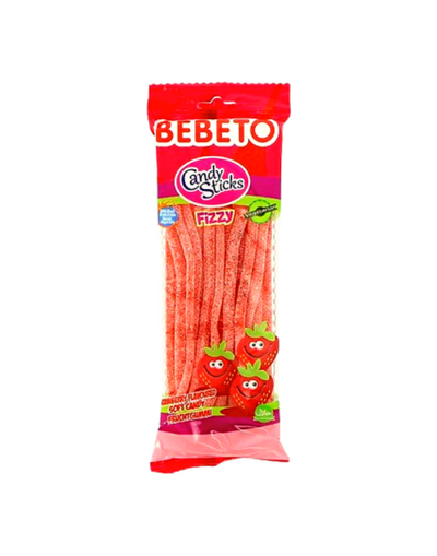 Bebeto Wacky Sticks Crazy Strawberry Bonbon Gélifié Halal 180g