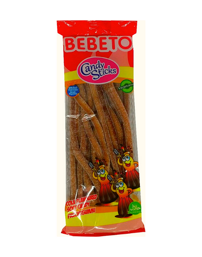 Bebeto Wacky Sticks Crazy Cola Bonbon Gélifié Halal 180g