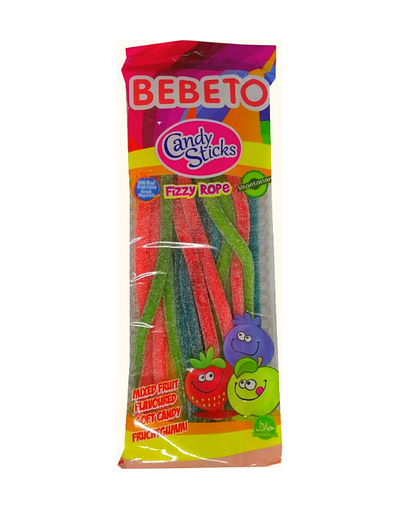 Bonbon BEBETO Wacky Sticks Crazy Tutti Frutti 180g