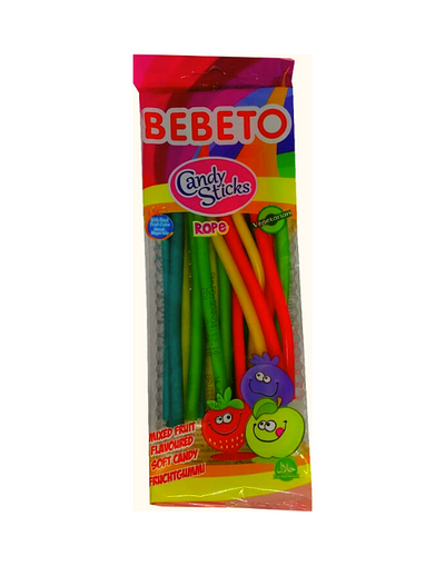 Bonbon BEBETO Wacky Sticks Cool Tutti Frutti 180g