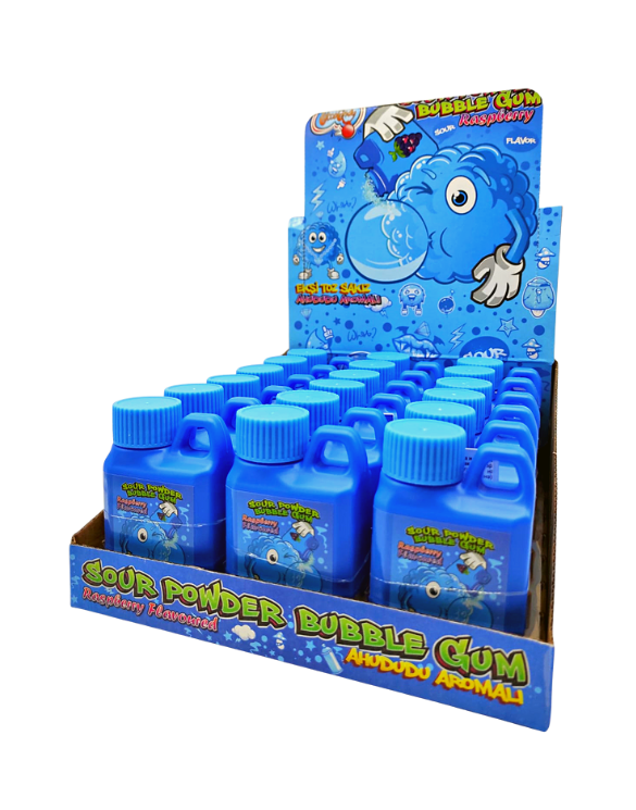 Sour Powder Bubble-Gum Raspberry Bleu 50g