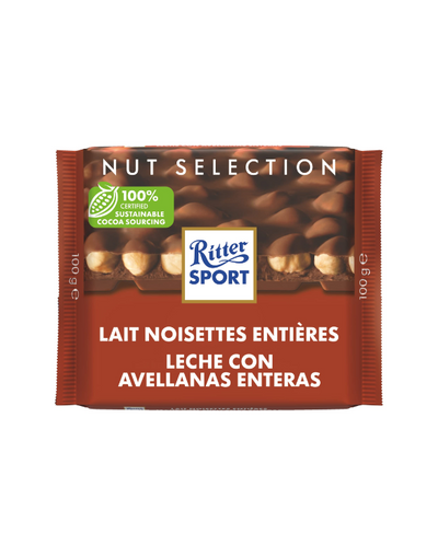 Chocolate RITTER SPORT Whole Hazelnuts 100gr