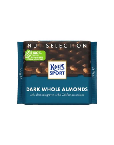 Chocolate RITTER SPORT Dark Whole Almonds 100gr