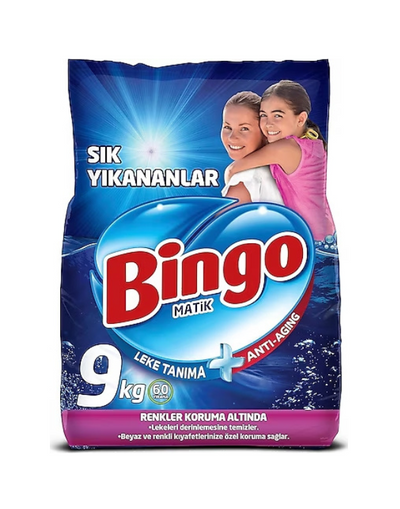 BINGO Matik Lessive en Poudre High Washing 9kg