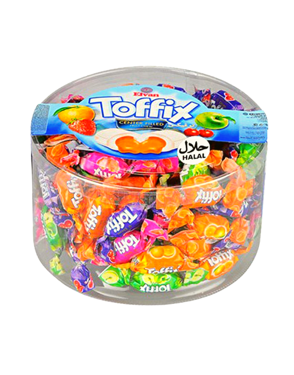 ELVAN Bonbon 350g Toffix bonbons enveloppés fourrés fruits