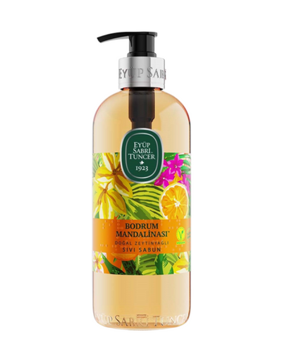 Savon Liquide à l'Huile d'Olive Naturelle et Mandarine de Bodrum Eyup Sabri Tuncer 500ml
