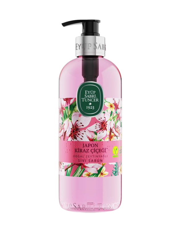 Savon Liquide à l'Huile d'Olive Naturelle – Fleur de Cerisier Japonais EYUP SABRI TUNCER 500ml