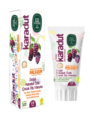 Dentifrice A l’Extrait de Mûre Noir Naturelle (2-6 âges) EYUP SABRI TUNCER 60ml