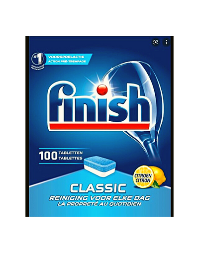 Finish Classic Citron Tablettes Lave-Vaisselle 100 tabs