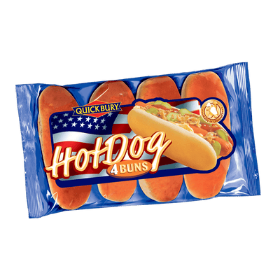 Pain QUICKBURY Hotdog (4pcs) 250 gr
