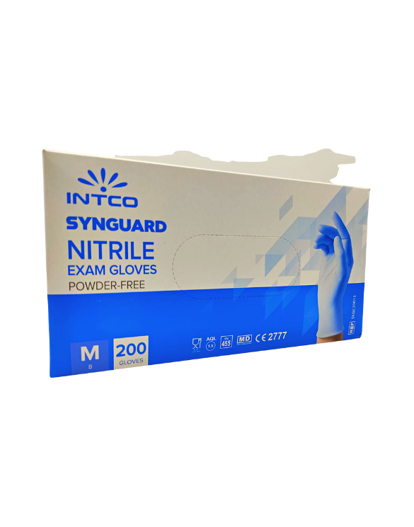 Gants Jétables en Nitrile Non Poudrés INTCO