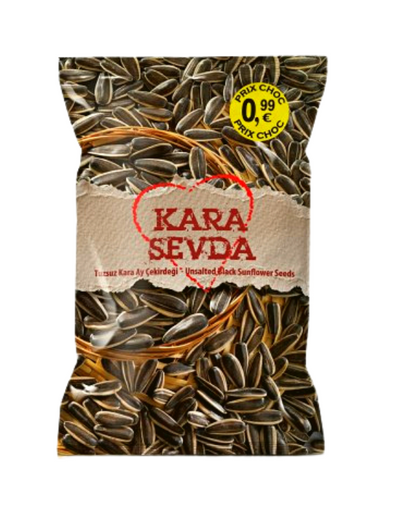 Kara Sevda Pépins de Tournesol Sans Sel Noir 150g