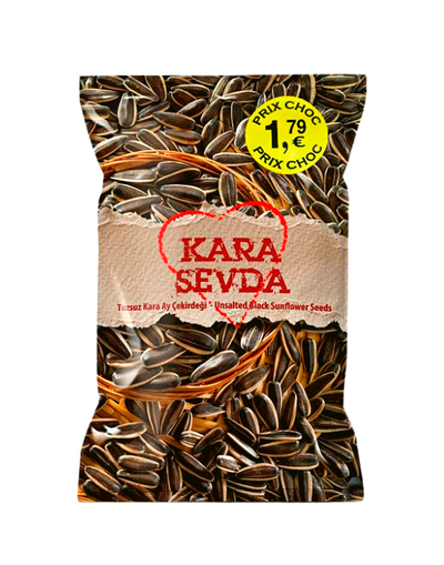 Pépins de Tournesol Sans Sel Noir 250g - Kara Sevda
