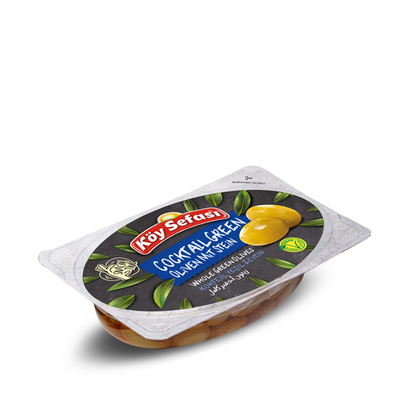 KOY SEFASI « Ac-Bitir » Olive Vertes Sous-vide Cocktail/Vakumlu Yesil Zeytin Kokteyl 100gr