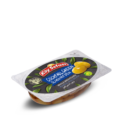KOY SEFASI « Ac-Bitir » Olive Vertes Sous-vide Cocktail/Vakumlu Yesil Zeytin Kokteyl 100gr